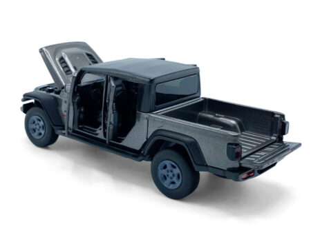 Macheta Auto Jeep Gladiator Rubicon Dark Grey cu led-uri si sunete