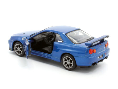 Macheta Auto Nissan Skyline GT-R34 V-Spec II Blue
